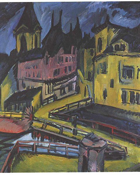 Ernst Ludwig Kirchner Pfortensteg in Chemnitz china oil painting image